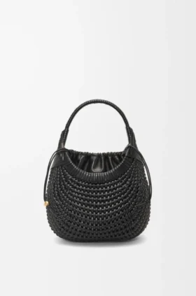 Torba typu hobo „Diamond” ze skóry cielęcej
