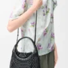 Torba typu hobo „Diamond” ze skóry cielęcej Torba typu hobo „Diamond” ze skóry cielęcej
