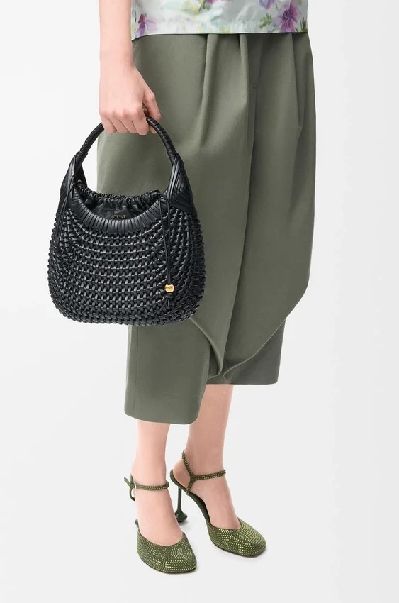 Torba typu hobo „Diamond” ze skóry cielęcej Torba typu hobo „Diamond” ze skóry cielęcej