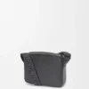 Torba typu military messenger XS z miękkiej, gładkiej skóry cielęcej i żakardu Torba typu military messenger XS z miękkiej, gładkiej skóry cielęcej i żakardu