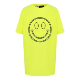 Unisex z nadrukiem uśmiechniętej buźki, żółte S616341X65-8147 Unisex z nadrukiem uśmiechniętej buźki, żółte S616341X65-8147