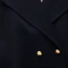 Wełniany płaszcz typu peacoat z motywem „Pebble” Wełniany płaszcz typu peacoat z motywem „Pebble”