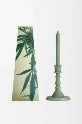 Świecznik z wosku o zapachu Marihuana