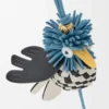 Wisiorek w kształcie dudka z klasycznej skóry cielęcej