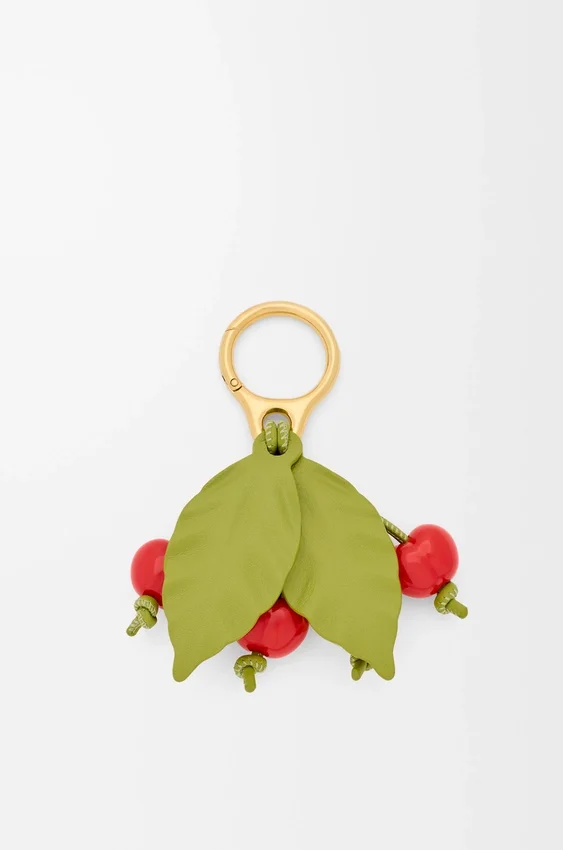 Zawieszka „Cherry” z klasycznej skóry cielęcej Zawieszka „Cherry” z klasycznej skóry cielęcej